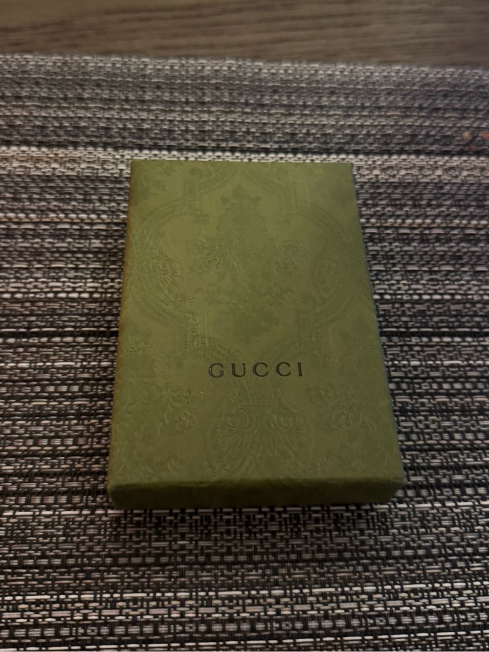 Gucci Pink-Tan GG Canvas Card Holder with Gold Double G - Picture 3 of 3